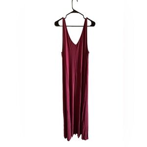 Stretchy red long dress